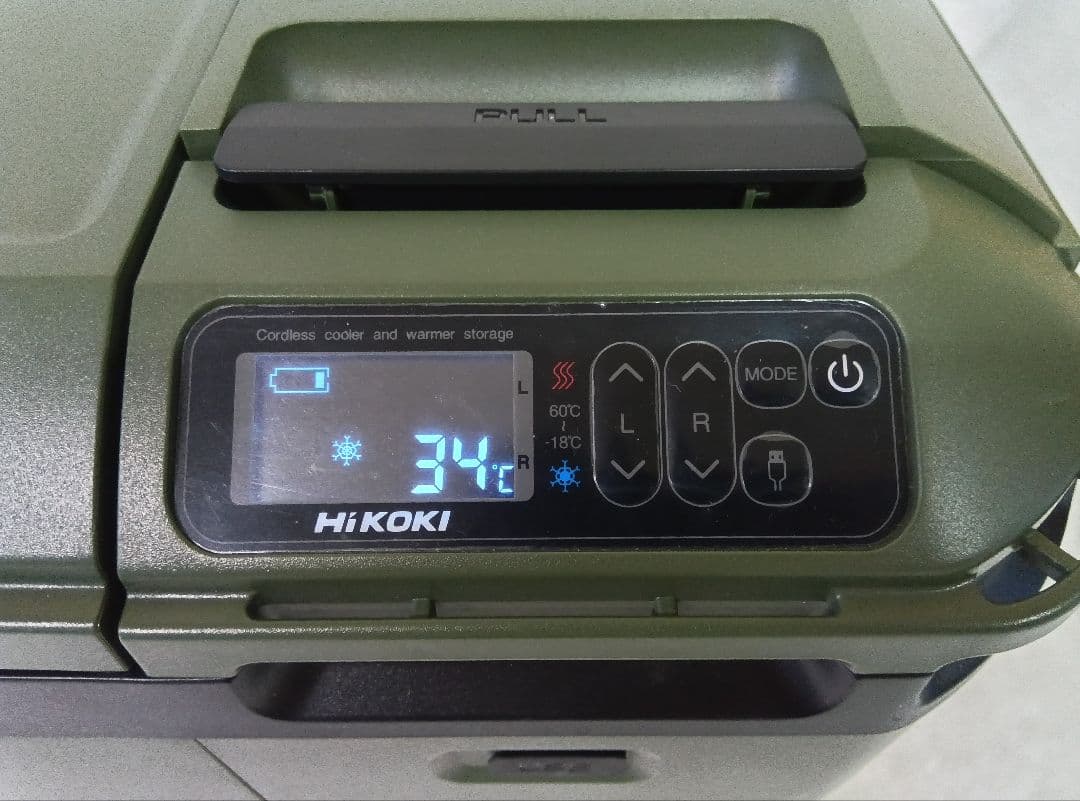 HiKOKI コードレス冷温庫　UL 18DB　デジタル温度表示付き　ハイコーキ
