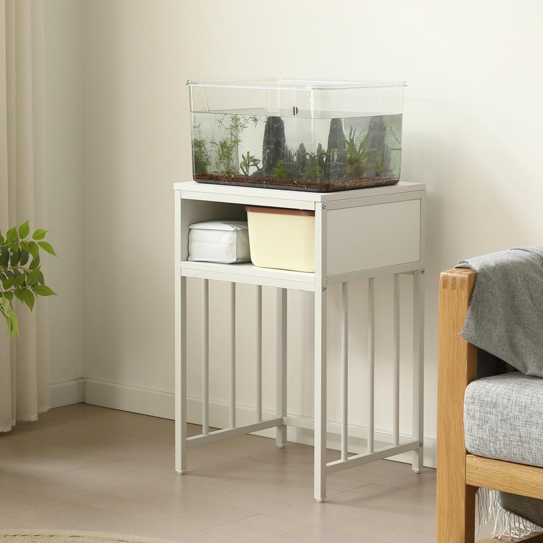 超人気！水槽台 水槽スタンド 45ｘ40cm 耐荷重100kg WHITE