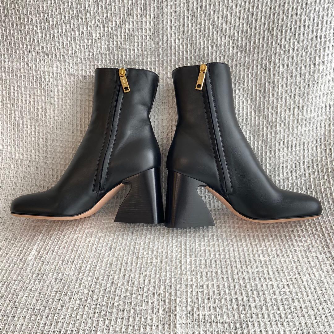 極美品 Max Mara スポーツマックス サイドジップ ブーツ 37 黒 袋付