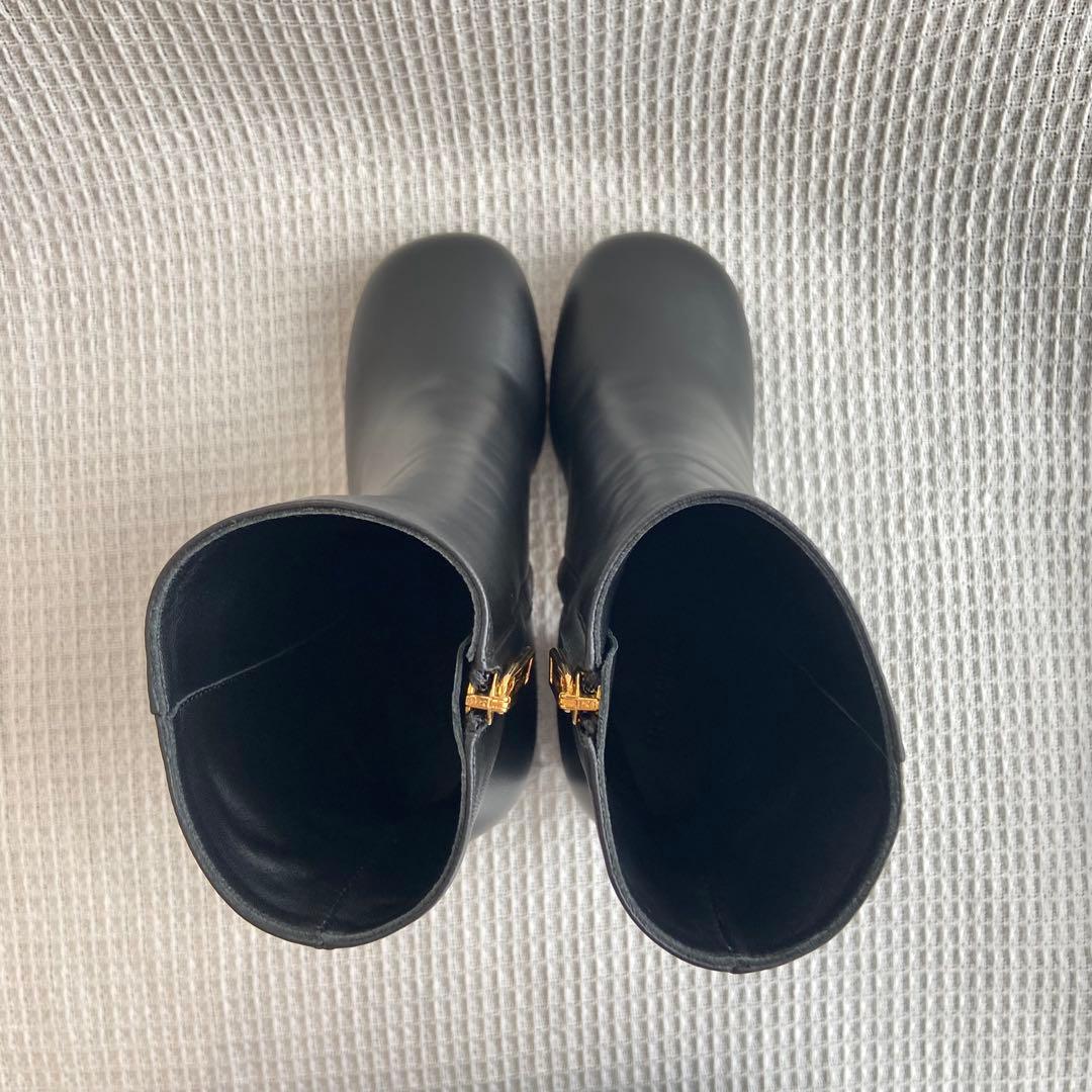 極美品 Max Mara スポーツマックス サイドジップ ブーツ 37 黒 袋付