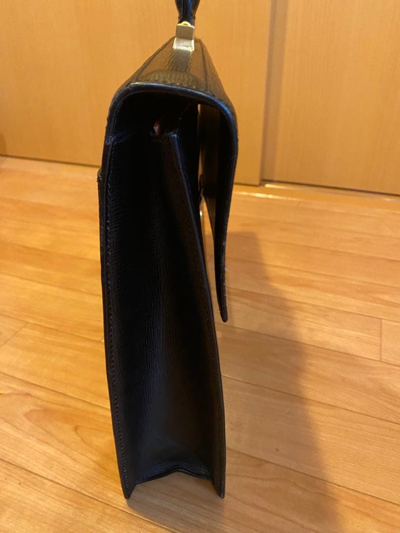 LOEWE レザー ビジネスバッグ ブラック