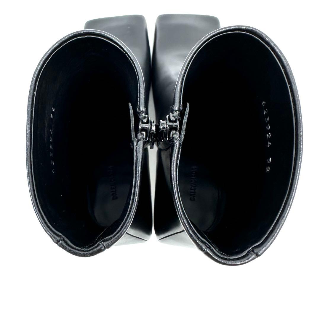 〈新品〉BALENCIAGA【22】スクエアトゥ サイドジップ ショートブーツ