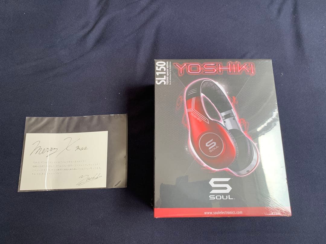【新品未開封クリスマスメッセージカード付き】YOSHIKI SOULヘッドホン