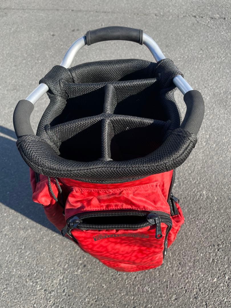 超軽量！New Balance ニューバランス ゴルフ キャディバッグ 赤