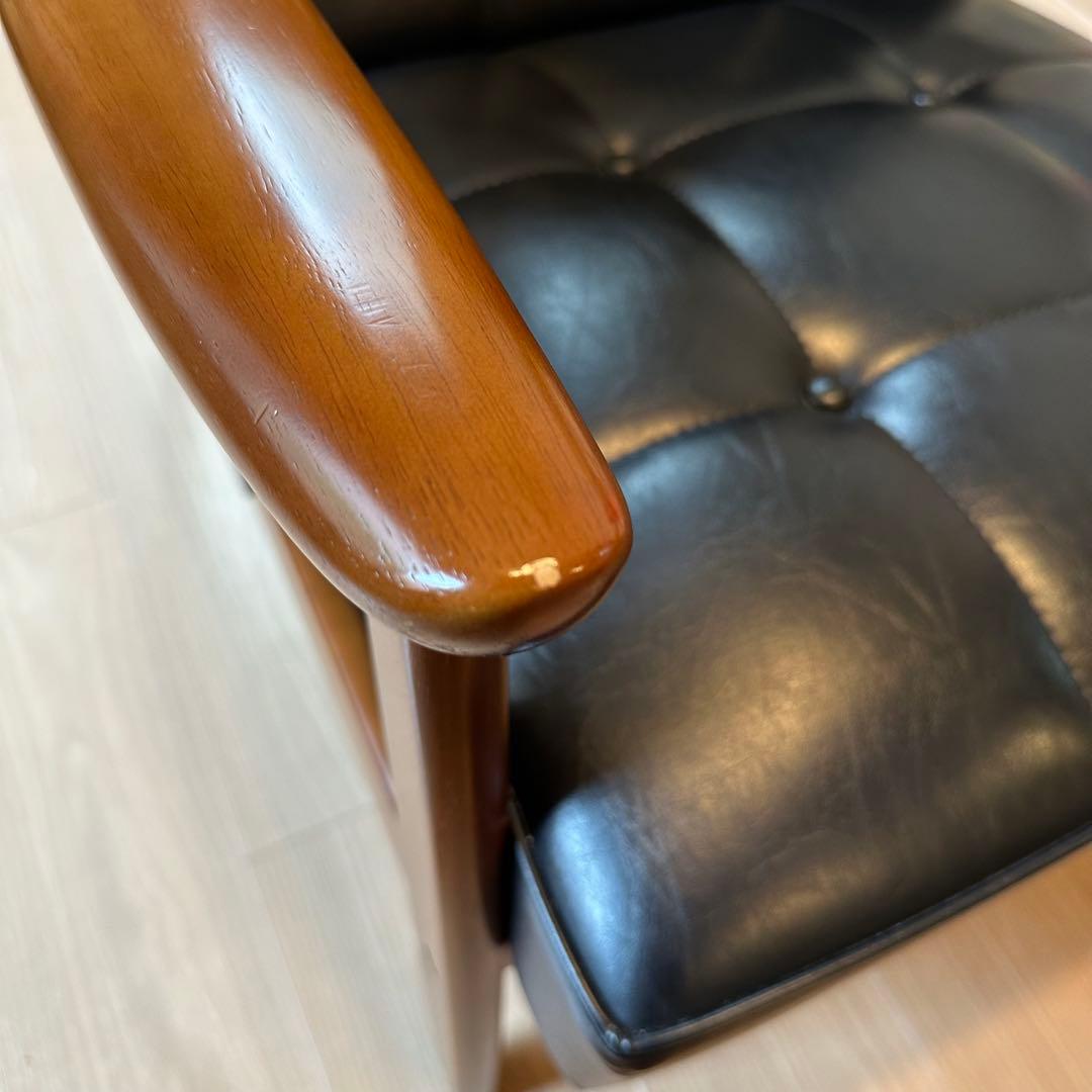 カリモク60 Kチェア 1シーター　スタンダードブラック【美品】