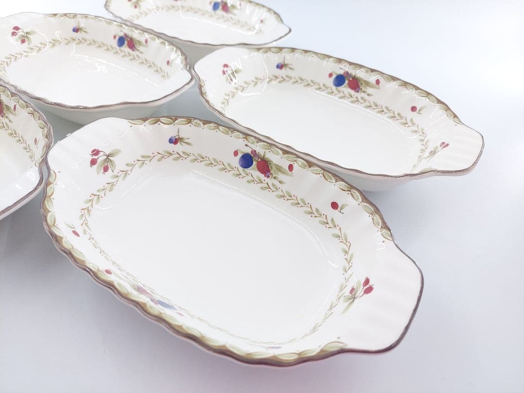 Noritake ノリタケ CRAFTONE チェリータイム 5枚 グラタン