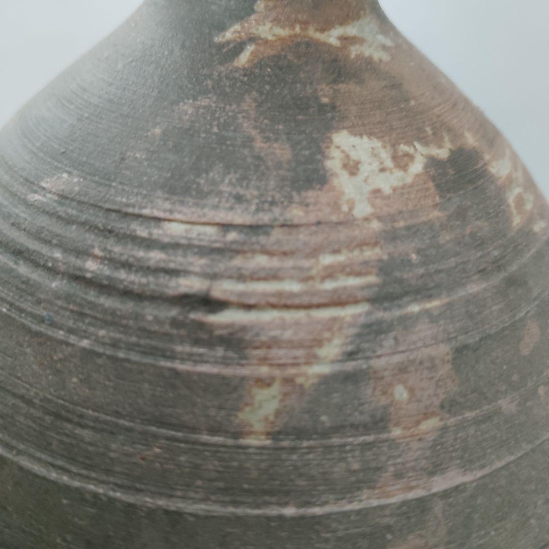 古備前 窯変 徳利 共箱 共布付 花瓶 花入