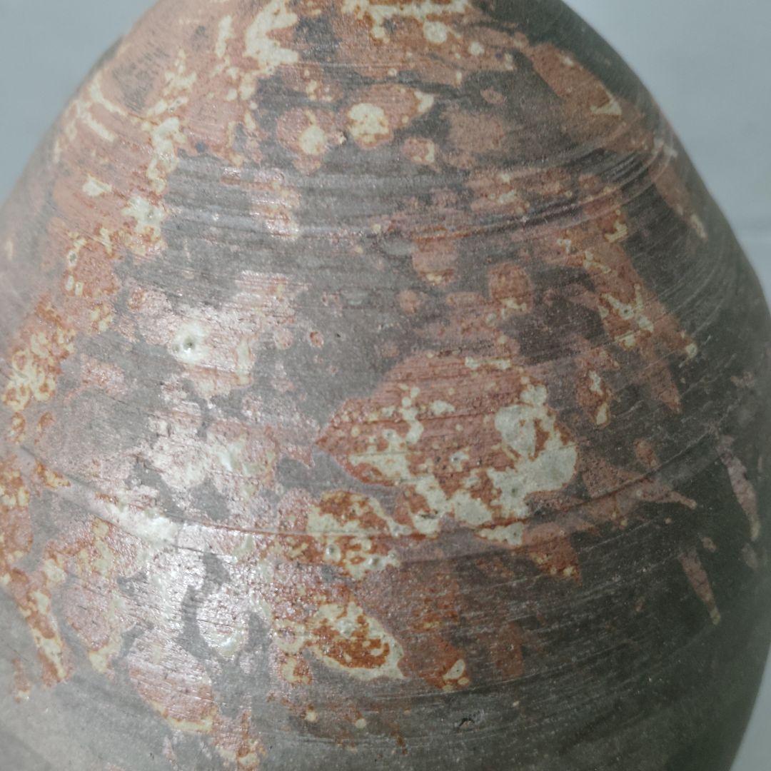 古備前 窯変 徳利 共箱 共布付 花瓶 花入