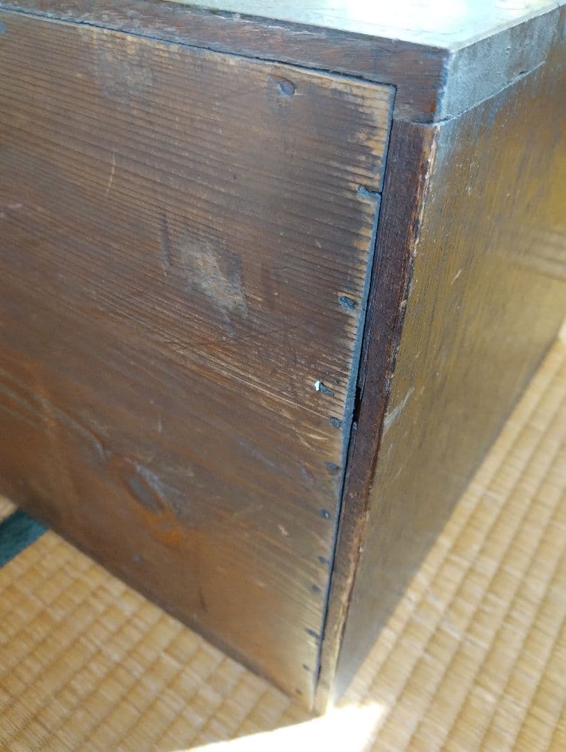 AYAKO★　木製引き出し　　箪笥　2段　昭和レトロ　和骨董　古家具