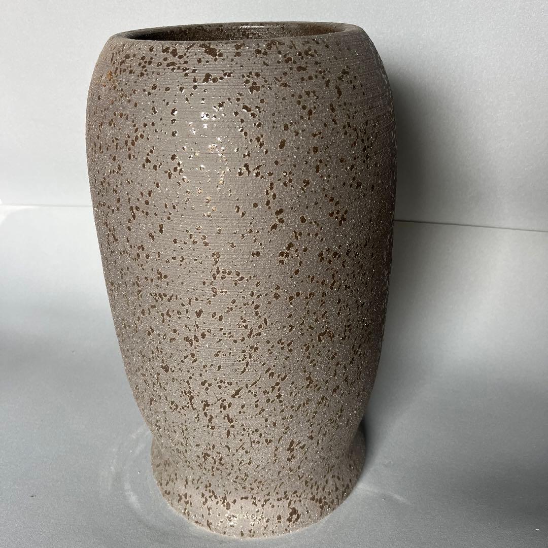 信楽焼傘立て  黒釉ふくろう 高さ44cm