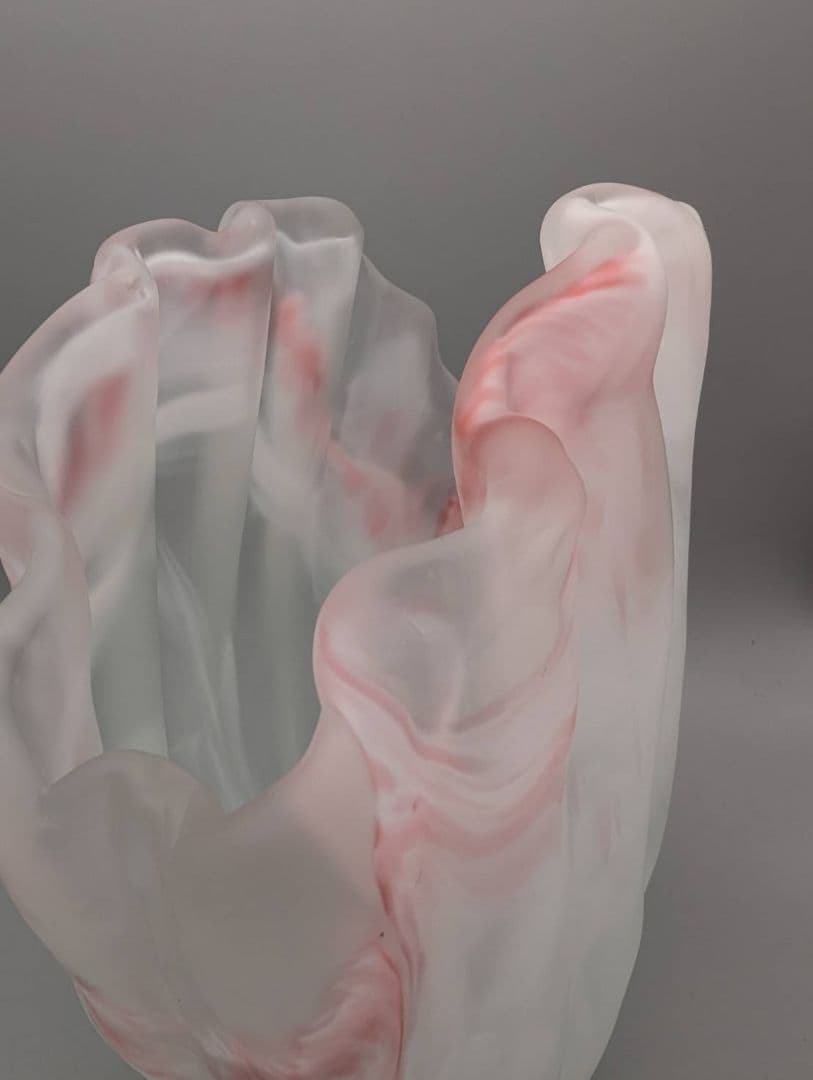 MURANO　ムラノ　ピンク　花瓶　置物　インテリア　イタリー製