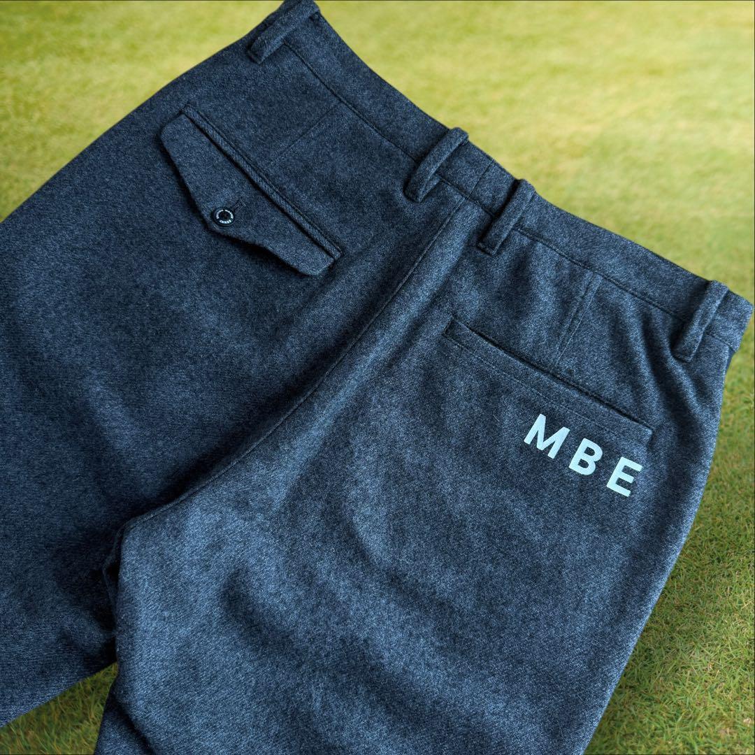 ウール素材　マスターバニー　パンツ　4 M〜L相当　グレー　起毛　秋冬ゴルフ