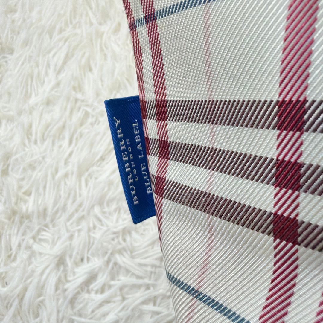希少✨Burberry Blue Label ピンク 舟形 ミニトートバッグ