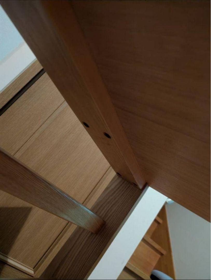 ■送料込■木下家具 北欧 リム 木製デスク 学習机 事務机 無垢材 タモ