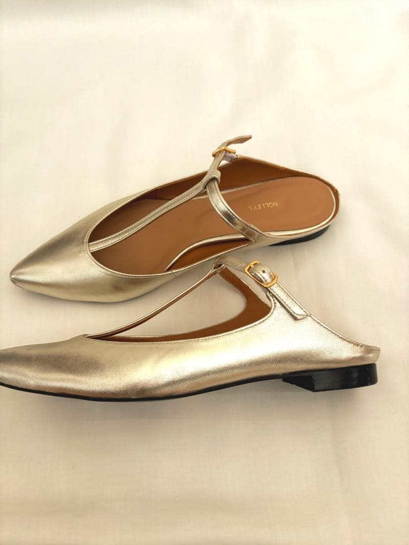 ⭐︎専用です⭐︎新品ノーリーズ¥19800メタリックゴールドミュール