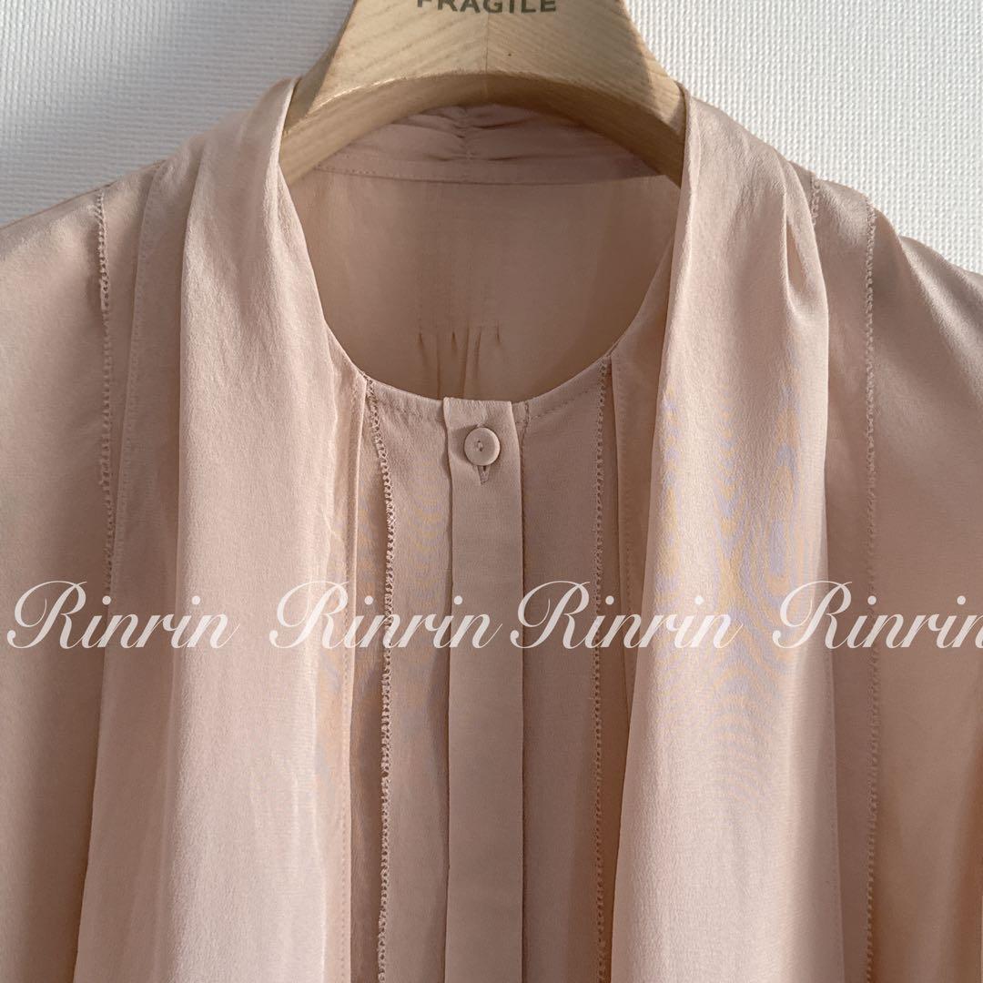 ANAYI シルクデシンボウタイブラウス 38