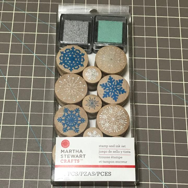 【Martha Stewart】マーサ クリスマスウッドスタンプ 2点セット