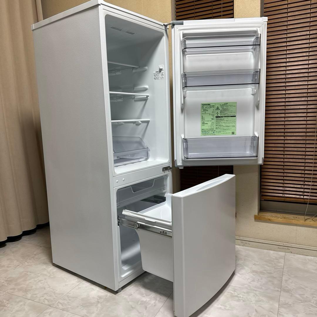 美品 TOSHIBA 2020製 冷蔵庫 スタイリッシュ人気モデル 153L