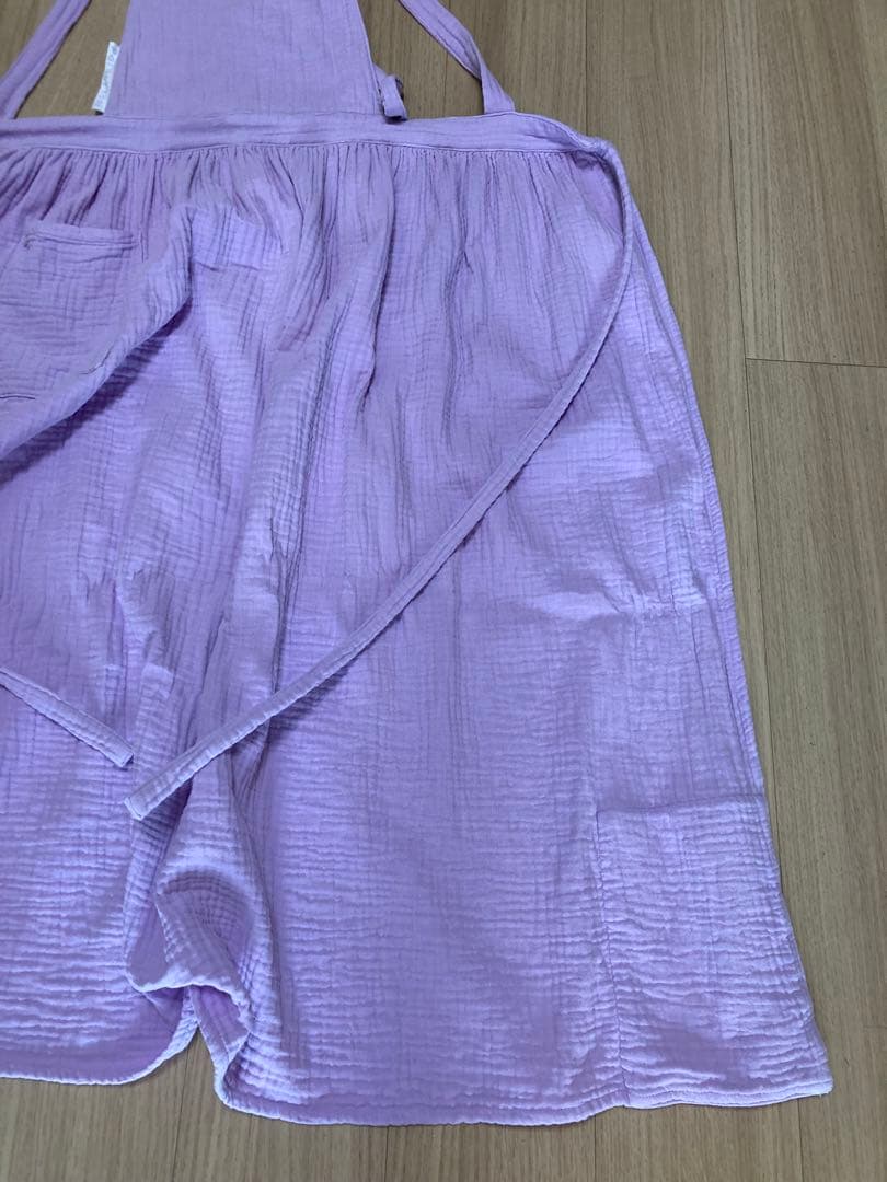 chunさま専用 辻希美 プロデュース コットンガーゼエプロン パープル