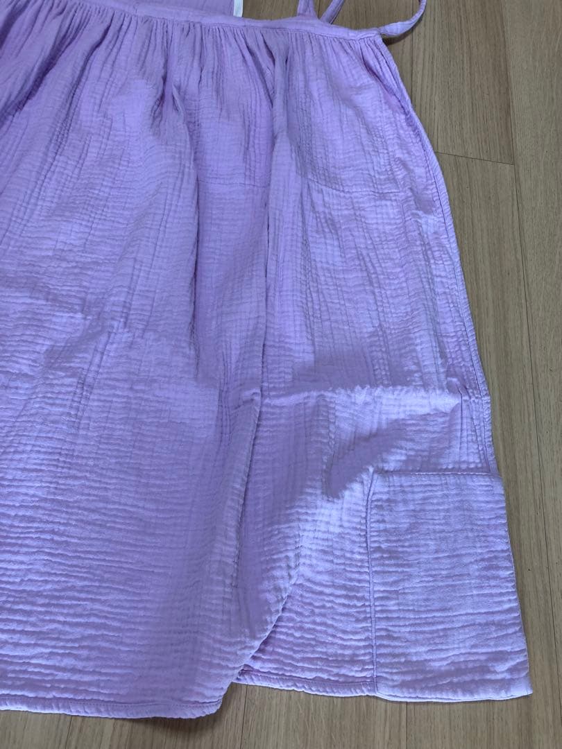 chunさま専用 辻希美 プロデュース コットンガーゼエプロン パープル