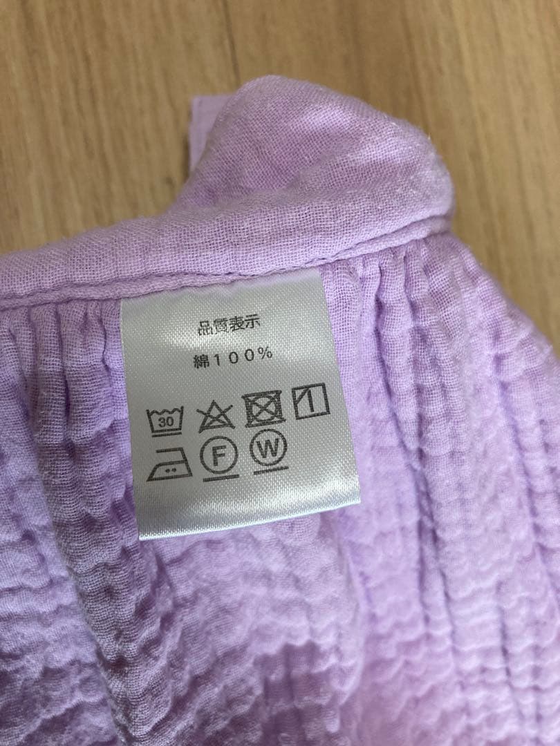 chunさま専用 辻希美 プロデュース コットンガーゼエプロン パープル