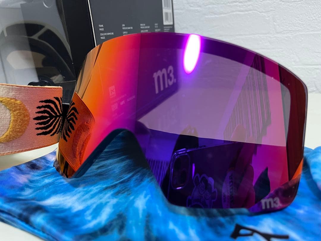 anon M3 ゴーグル オレンジ パープルレンズ