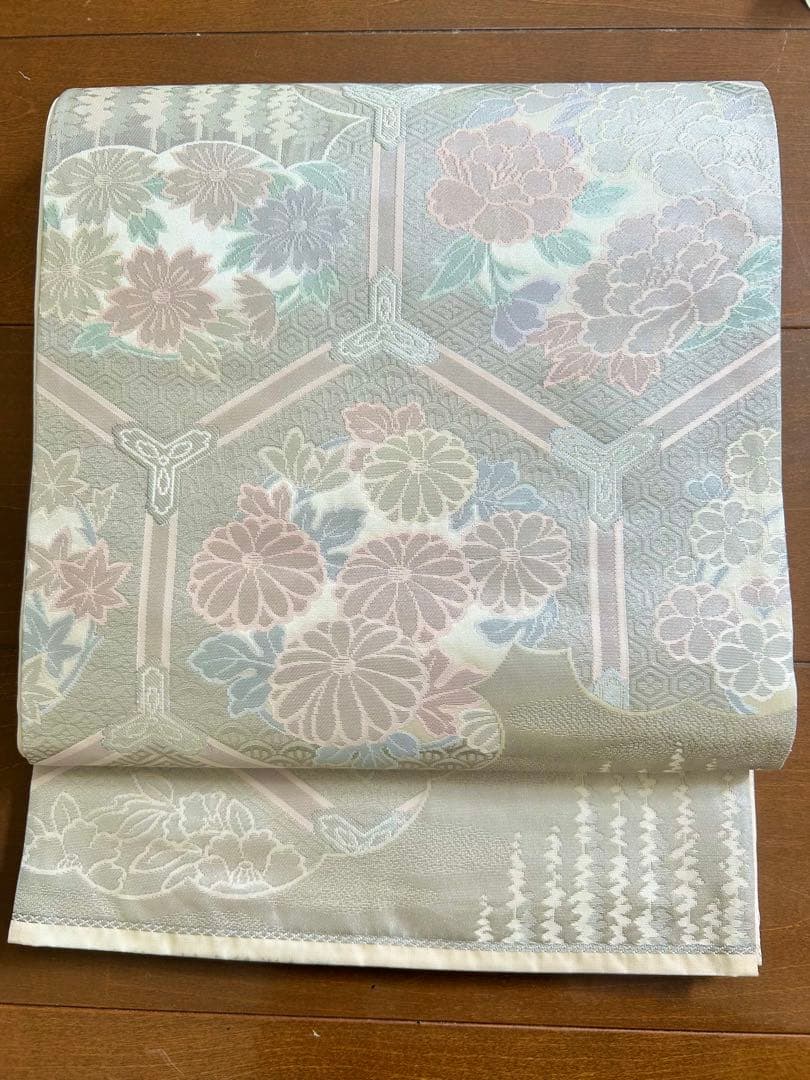 美品　一部しつけ糸付き　正絹訪問着　フルセット4点　卒業式　入学式　七五三