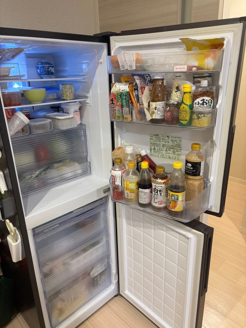 プラズマクラスター冷蔵庫 ダークブラウン