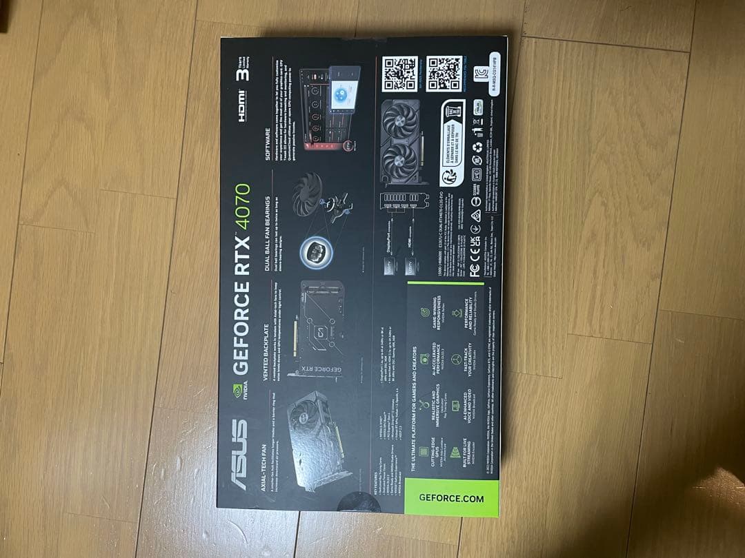 【新品未開封】ASUS GEFORCE RTX 4070 DUAL
