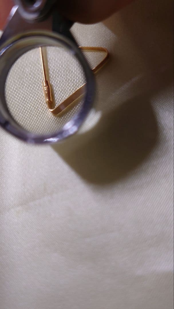 K18　三角 ピアス　ロングピアス　星ピアス