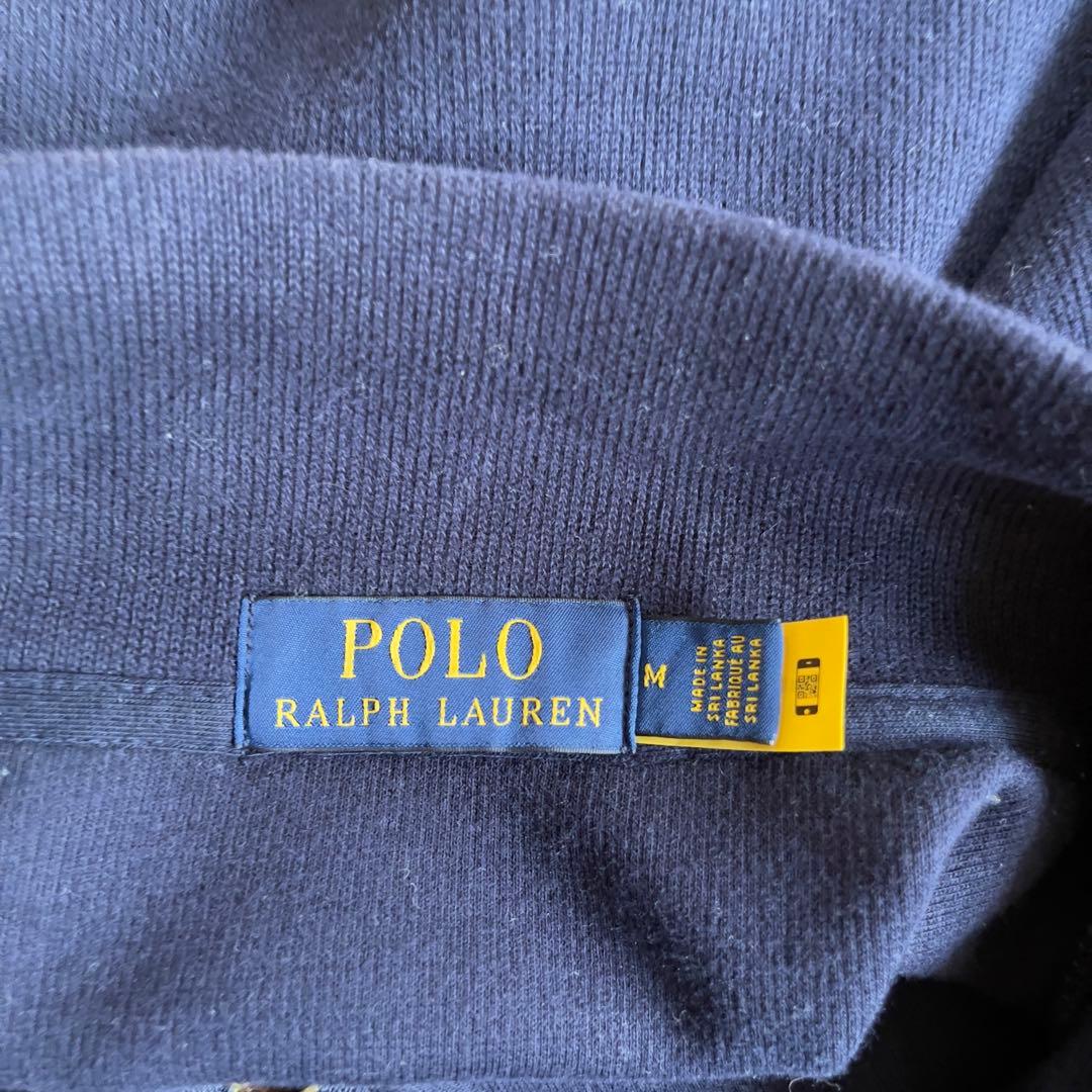 ポロラルフローレン 現行QRタグ　ハーフジップ　コットンニットセーター　M