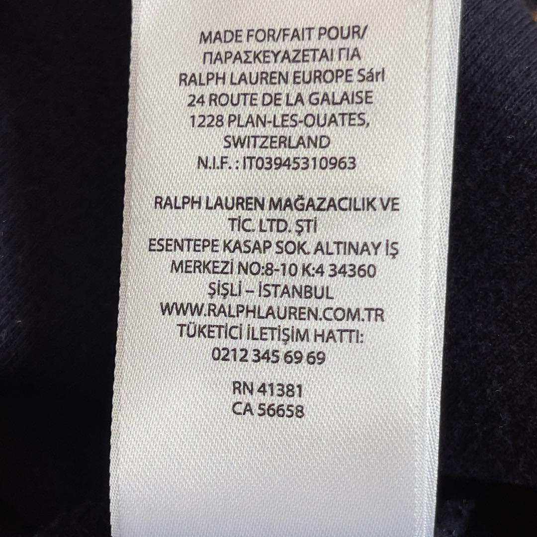 ポロラルフローレン 現行QRタグ　ハーフジップ　コットンニットセーター　M