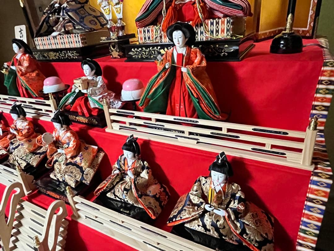 ①雛壇　7段飾り　春童作　吉野雛