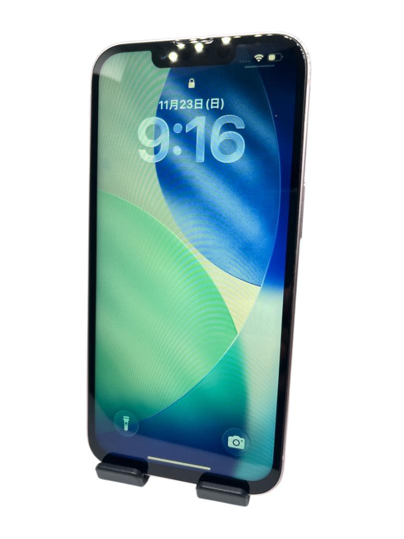 ウルフ【美品】iPhone13 128G ピンク　バッテリー100%