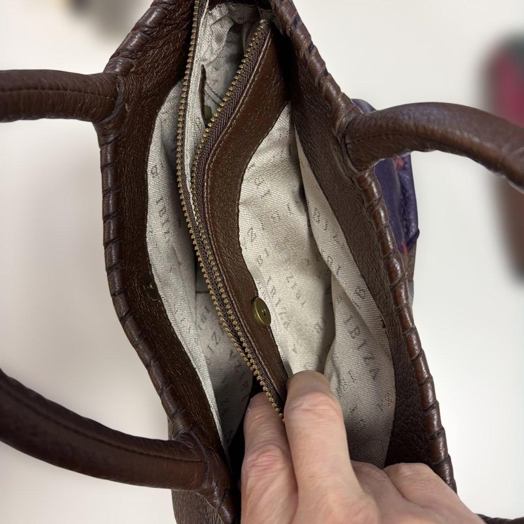 「ダルさん専用〜ʕ•ᴥ•ʔ」IBIZA　美品！希少ペッカリー　ハンドバッグ　ポー