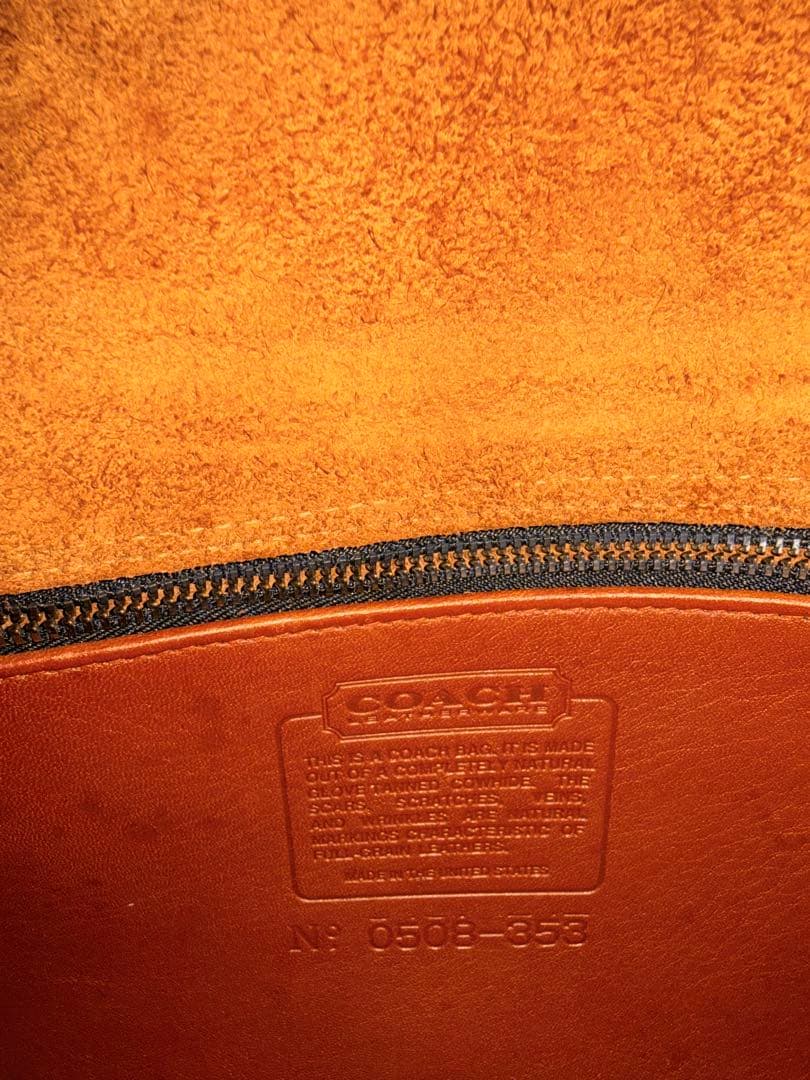 R*y様 OLD COACH ブラウンレザー ショルダーバッグ