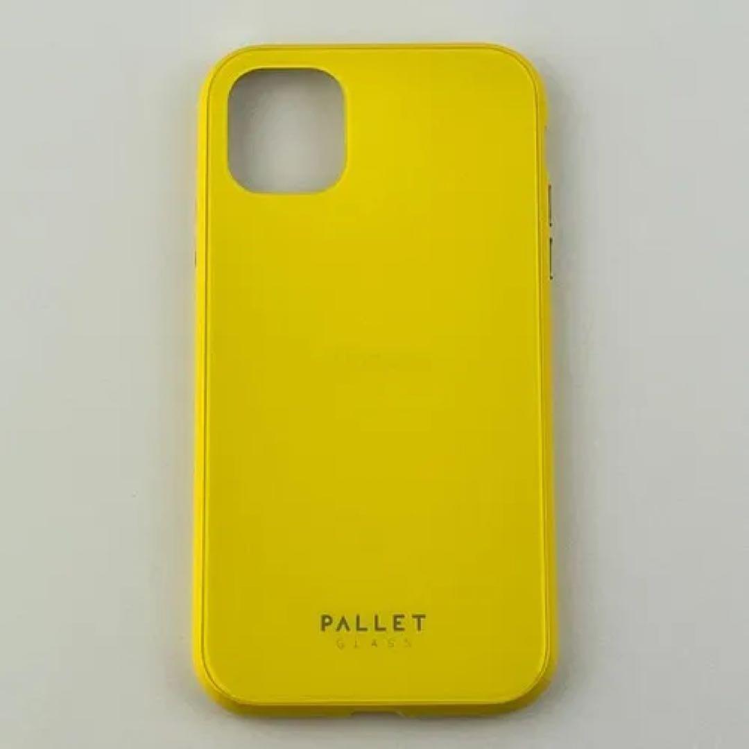 新品 iPhone 11 ガラスハイブリッドケースイエロー スマホケース