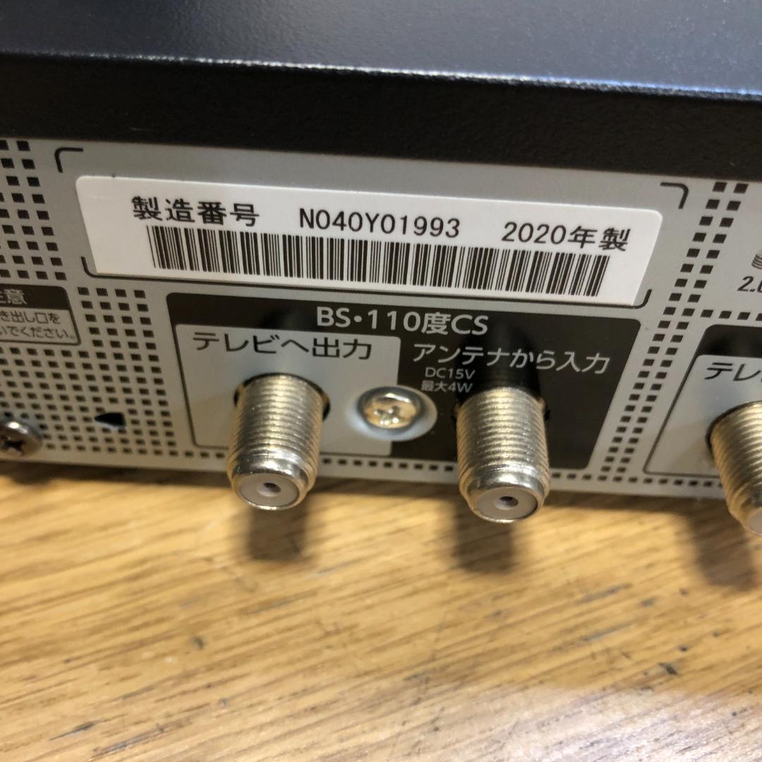 TOSHIBA レグザ　２０２０年製　DBR-M4008ブルーレイレコーダー