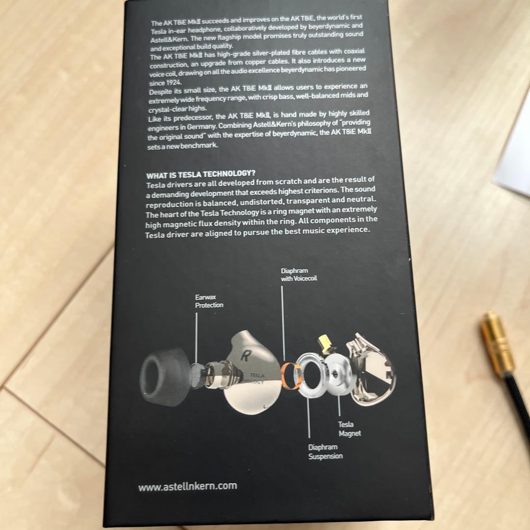 【完動品】Astell&Kern AK T8iE Mk II イヤホン