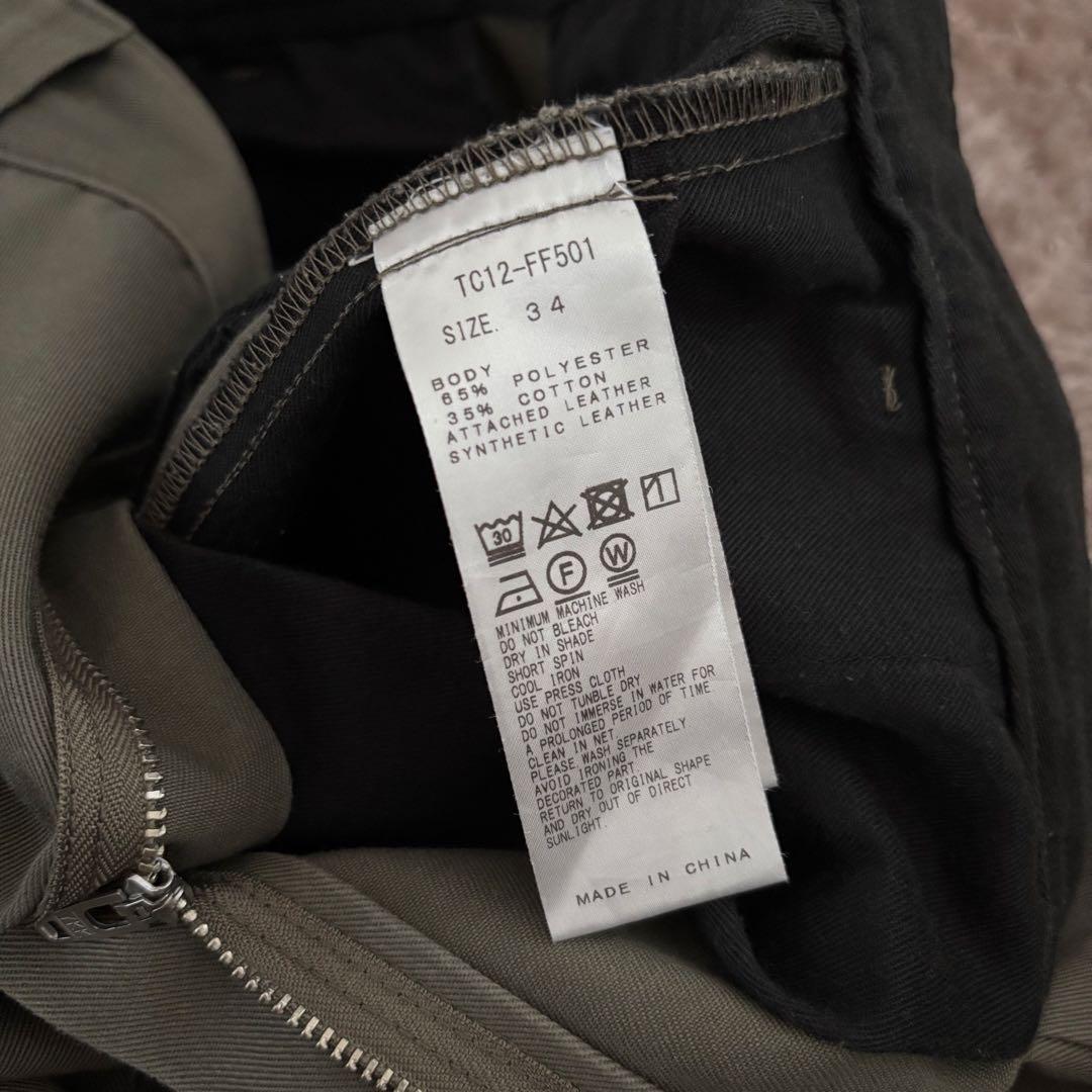 完売モデル TOGA × Dickies スタッズ ワイド パンツ