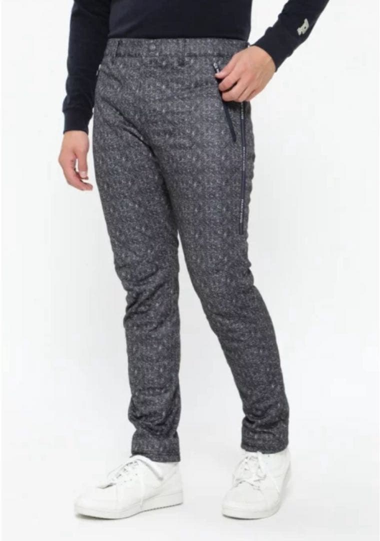 新品　パーリーゲイツ　パンツ　中綿　キルティング　防寒　グレー　サイズ5