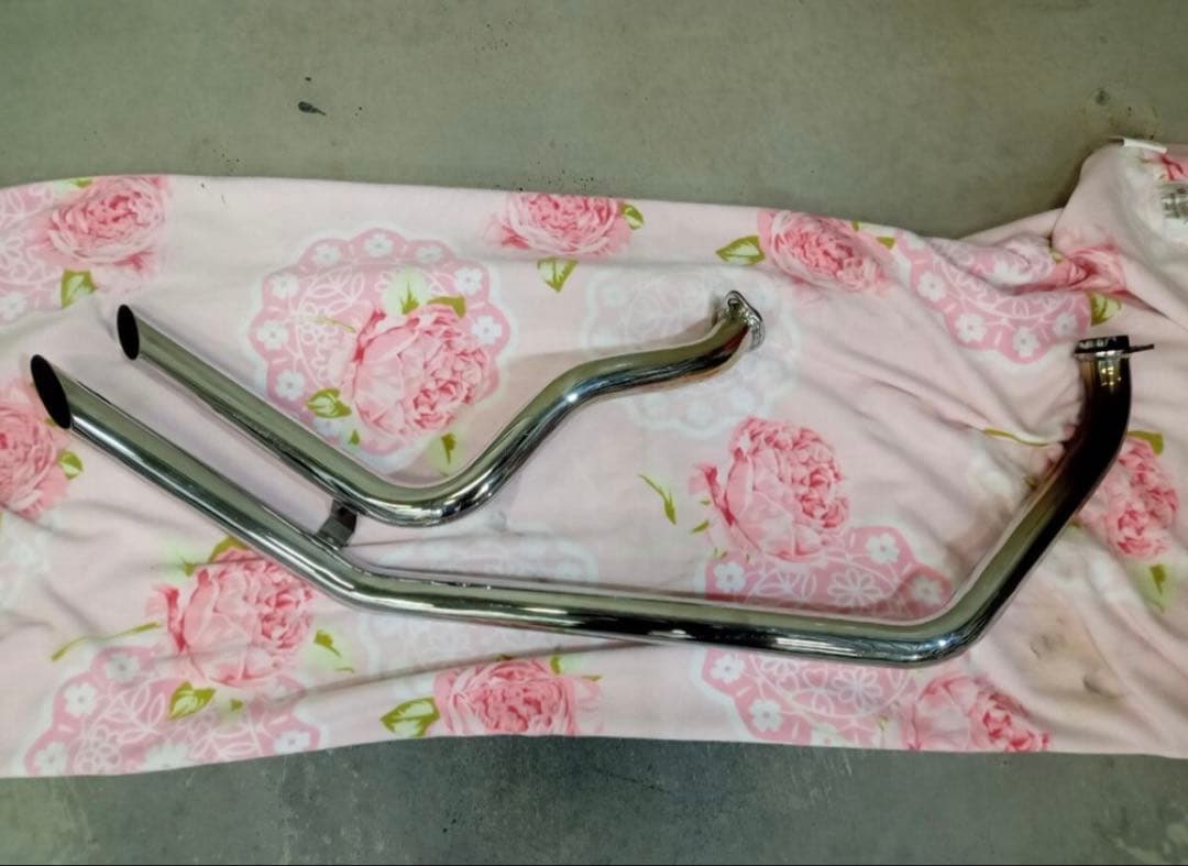 ハーレー ショベル4速リジットマフラーアップスイープ