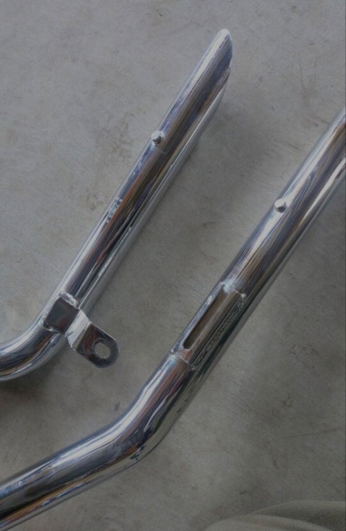 ハーレー ショベル4速リジットマフラーアップスイープ