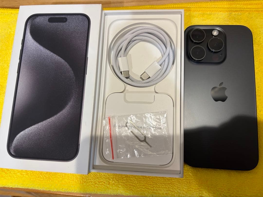 iPhone 15Pro ブラック128GB SIMフリー　即日発送致します