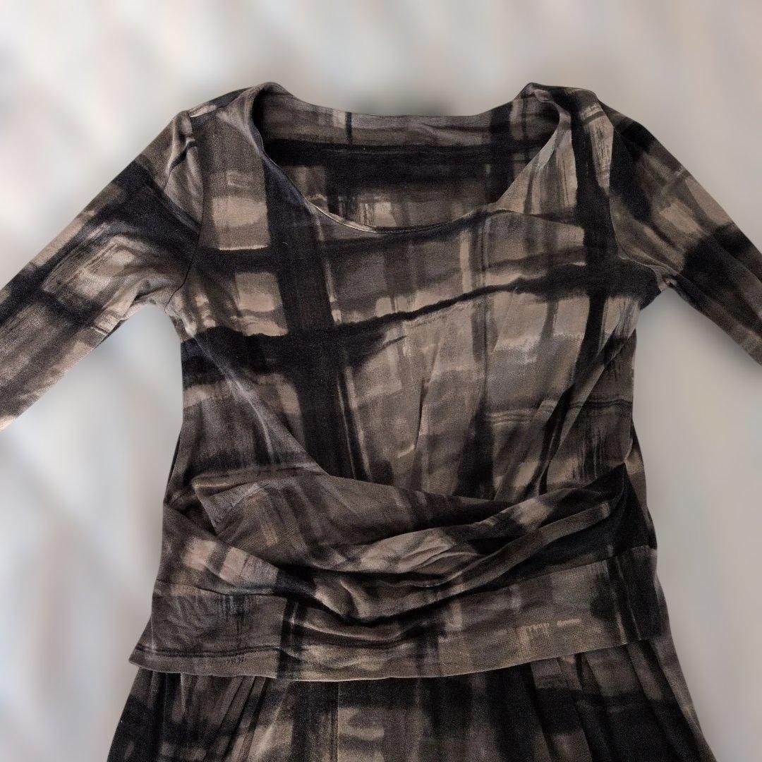 MaxMara Weekenend M チェック柄ワンピース 茶 値下げ