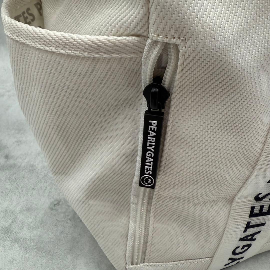 美品✨PEARLY GATES ロッカーバッグ 大型 ロゴ 大容量 白