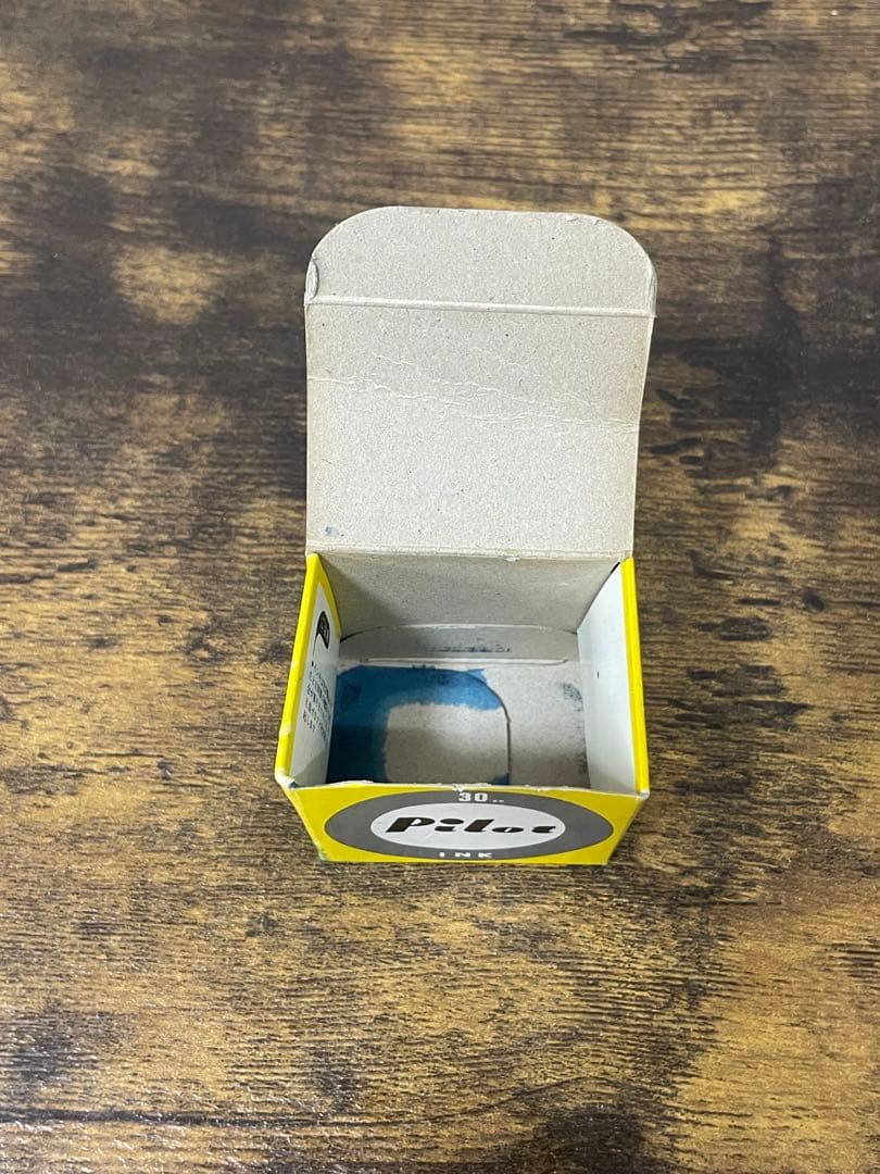 1970年代　ペン先軸一体型　蝕刻　μ ストライプ　ミュー　万年筆　細字　備品付