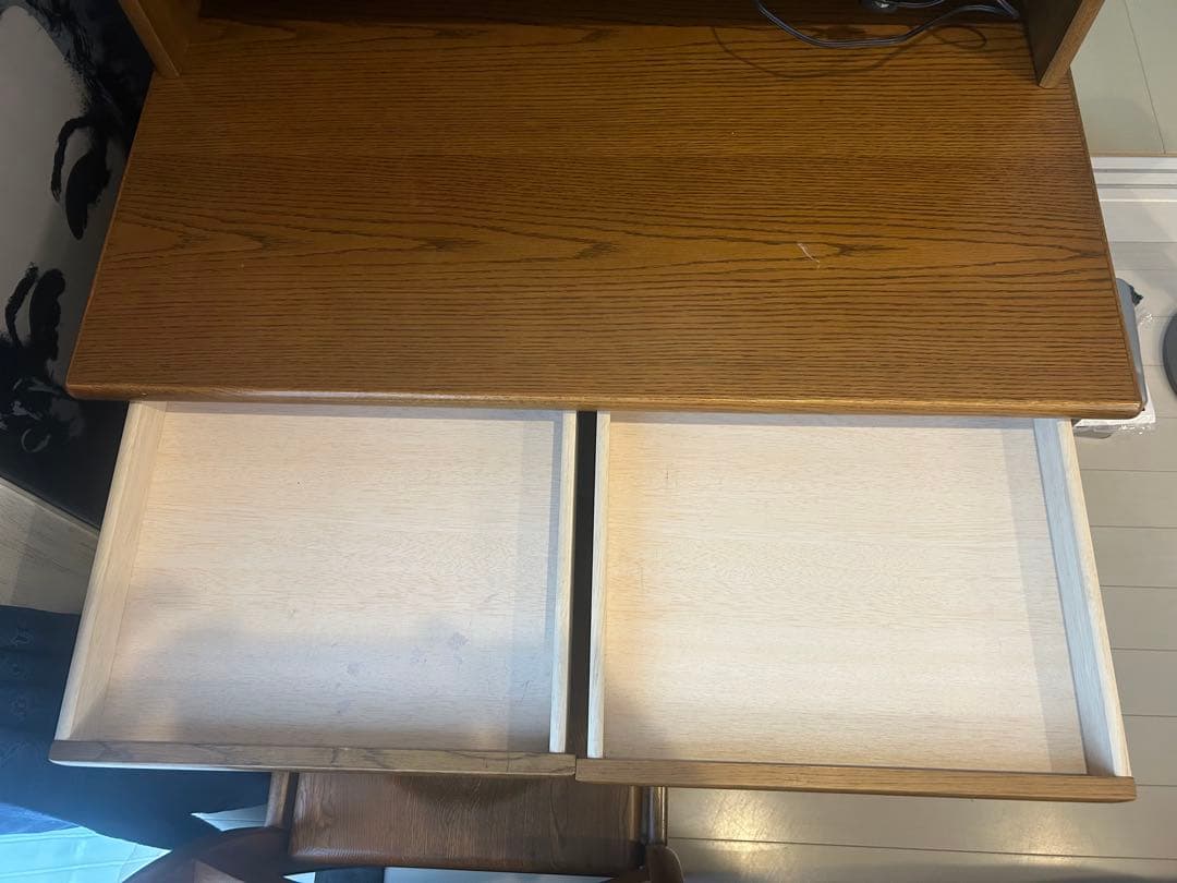 浜本工芸　学習机　本棚付き　袖机　フルセット　USED 皇室御用達　高級