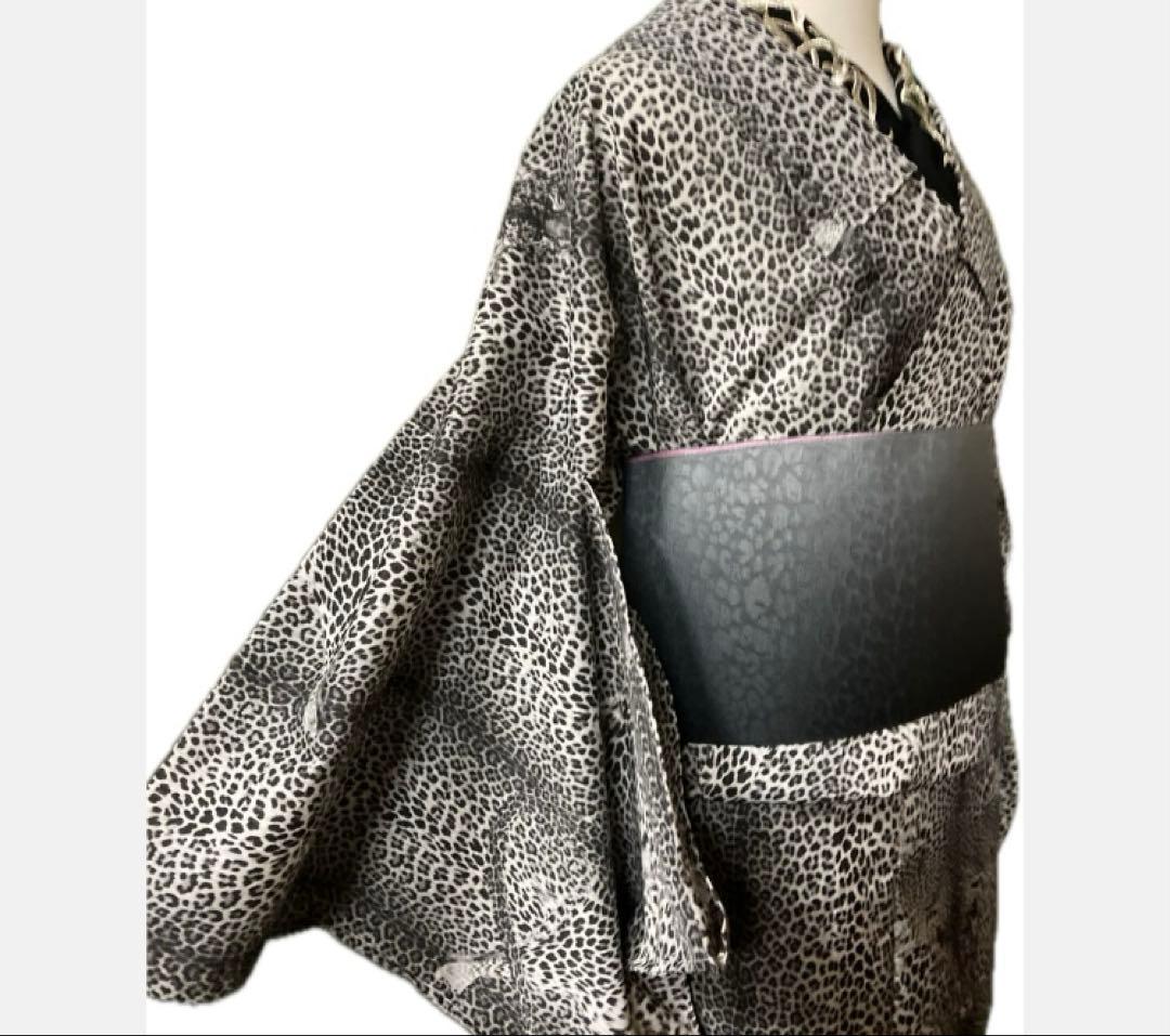 フランスファッションデザイナー　ジャンポール・ゴルチエ　セオα 単浴衣　半幅帯付