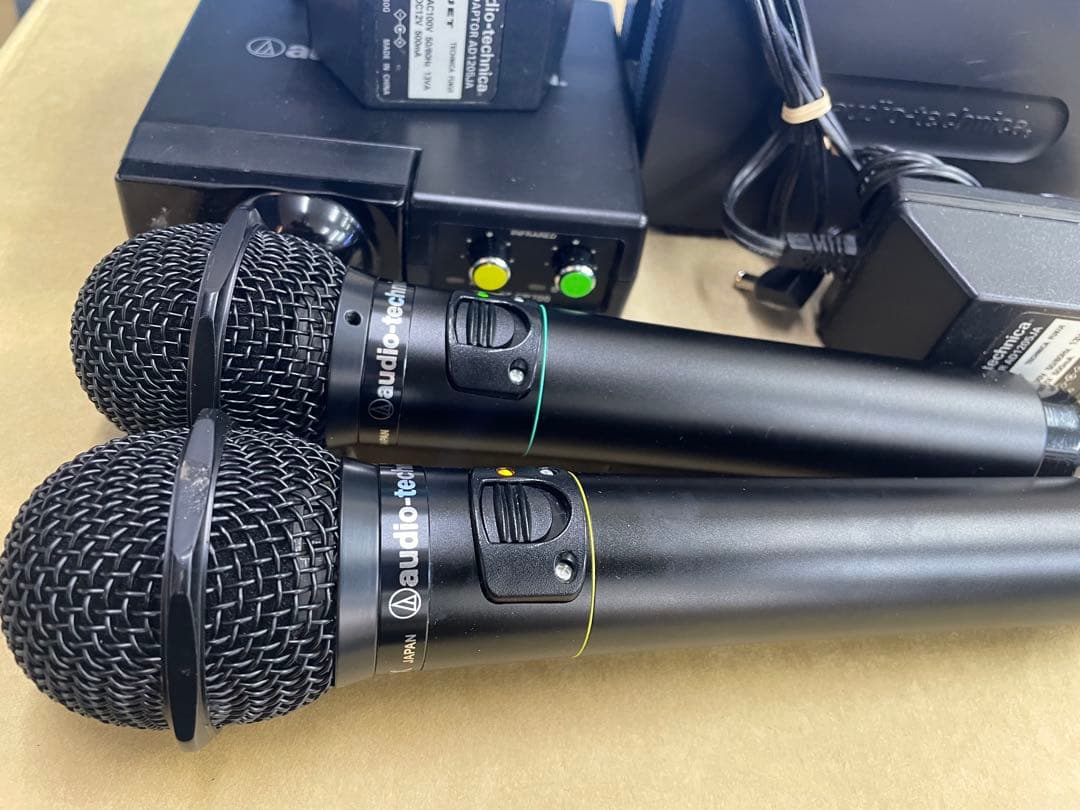 オーディオテクニカ製ワイヤレスマイクセットAT-CR700+CLM7000極上